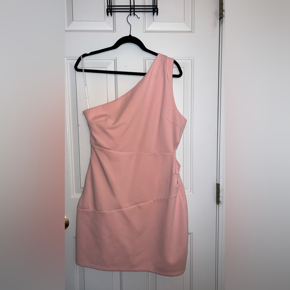 Lulu’s Baby Pink Cutout Dress